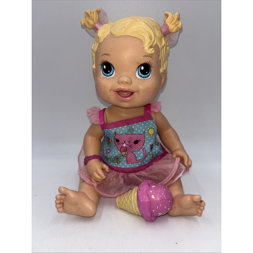 Baby Alive Yummy Treat Baby Doll Ice Cream Cone 2012 Rare Hard To Find Child Toy